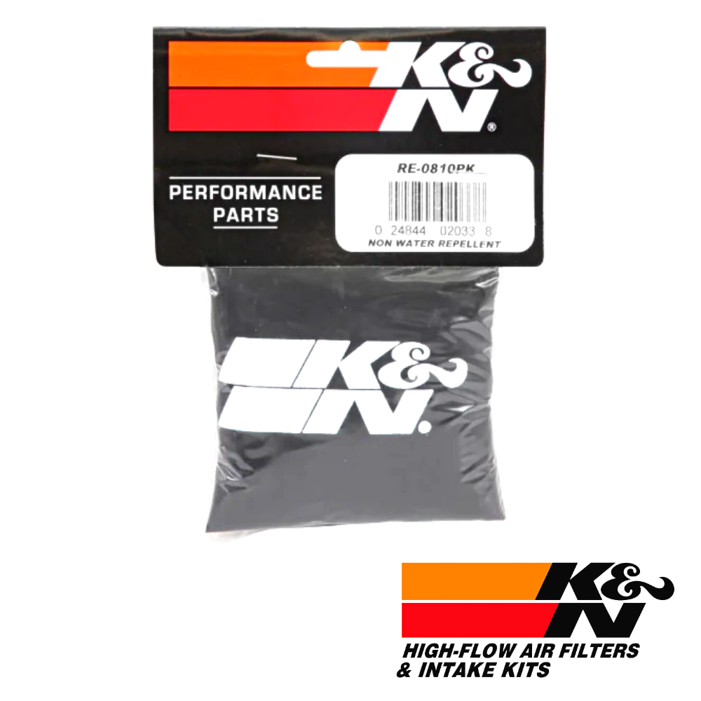 K&N AIR FILTER WRAP ( 9H x 3/3.5/4 Flange ) ( Filters RE-0810 , RE-0920 ,  RE-0870 ) - Al Shiba General Trading