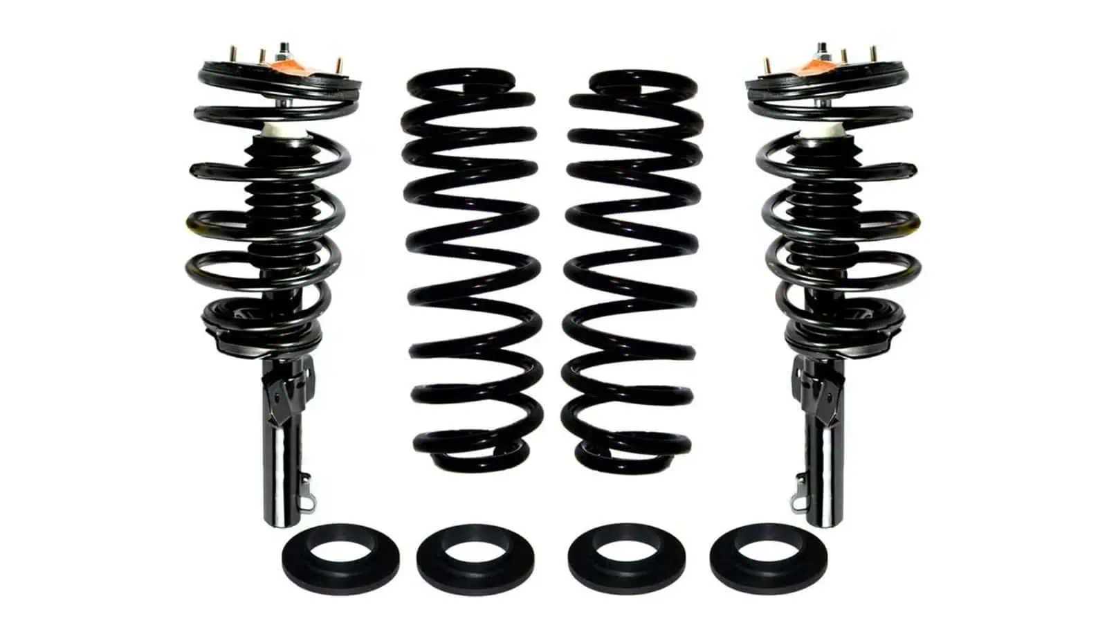 Coil spring suspension